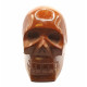 Skull orange jasper