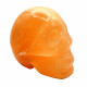 Skull orange calcite