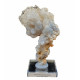 Opale hyalite sur calcédoine