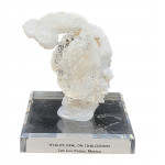 Hyalite opal on chalcedony