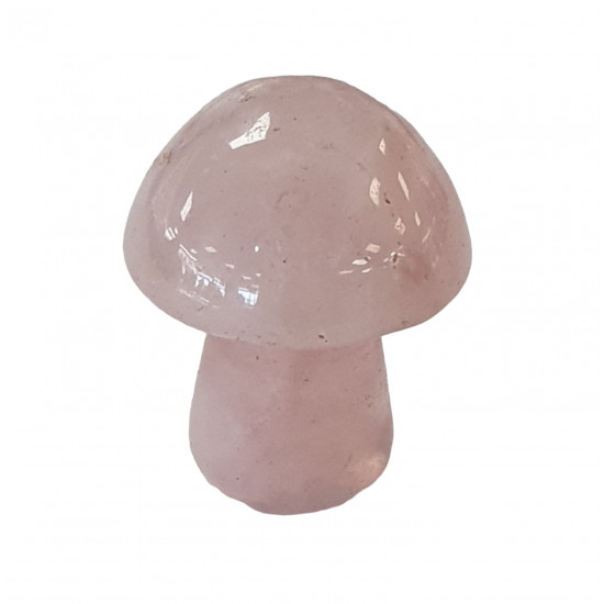 mushroom rose quartz