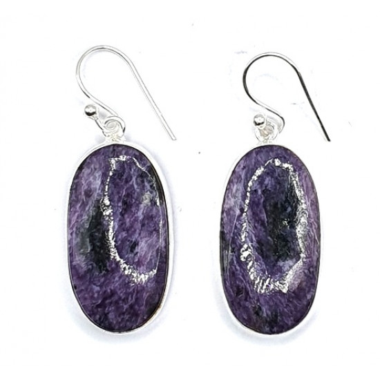 earrings charoite