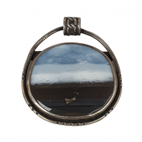 pendant owyhee opal silver