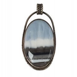 pendant owyhee opal silver