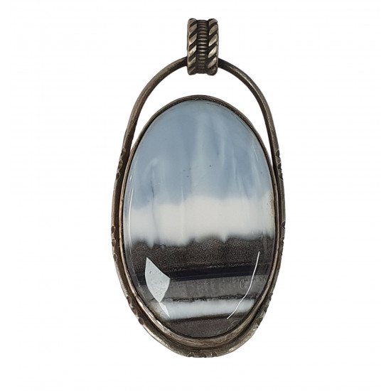 pendant owyhee opal silver