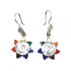 shell earrings silver 