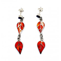 shell earrings silver 