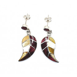 shell earrings silver 