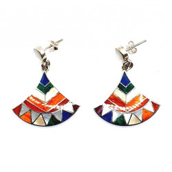 shell earrings silver 