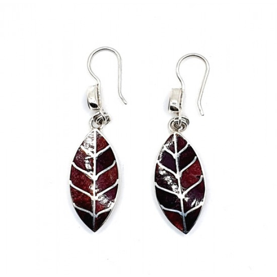 shell earrings silver 