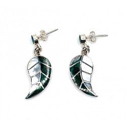 shell earrings silver 