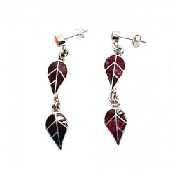 shell earrings silver 
