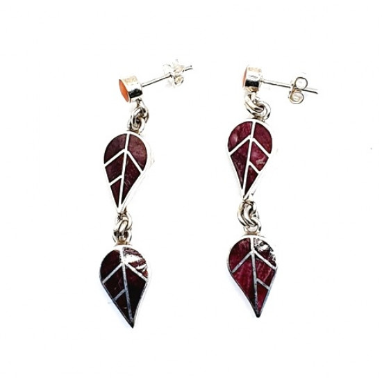 shell earrings silver 