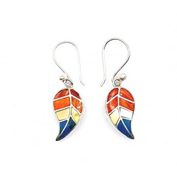 shell earrings silver 