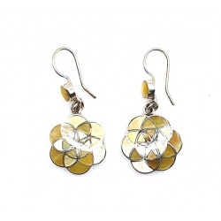 shell earrings silver 