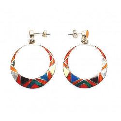 shell earrings silver 