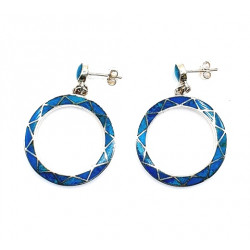 shell earrings silver 