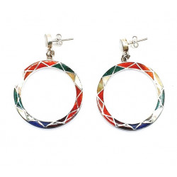 shell earrings silver 