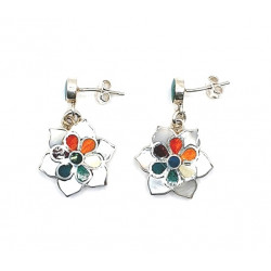 shell earrings silver 