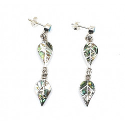 shell earrings silver 