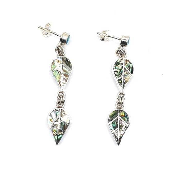 shell earrings silver 