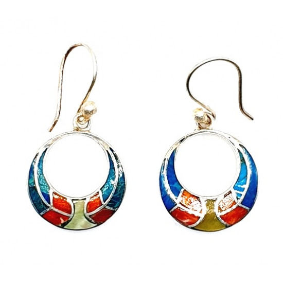 shell earrings silver 