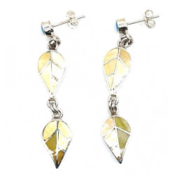shell earrings silver 
