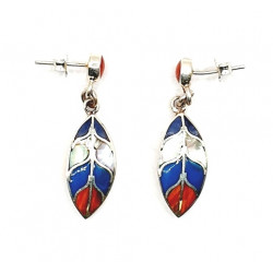 shell earrings silver 