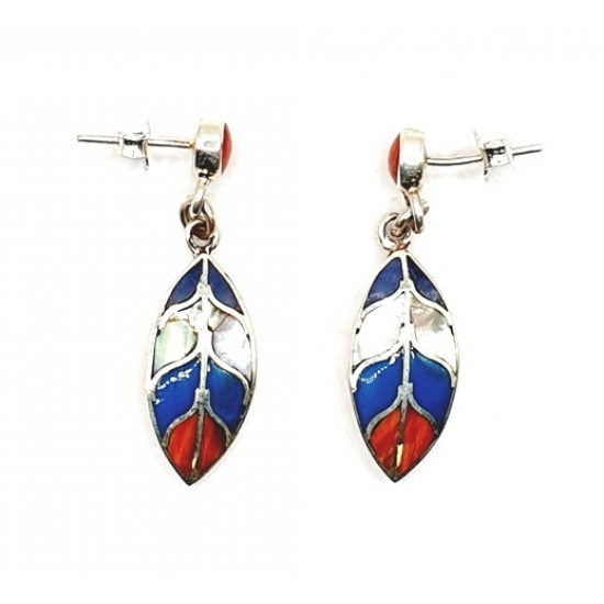 shell earrings silver 
