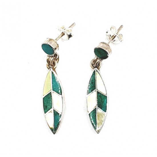 shell earrings silver 