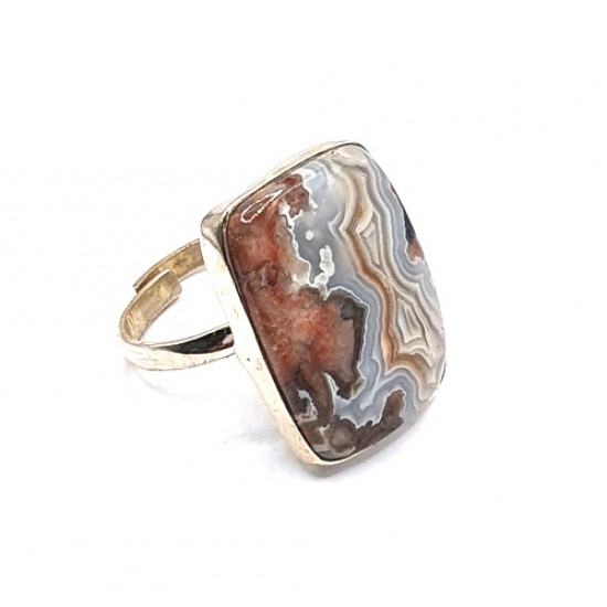 bague agate botswana