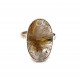 Ring rutilated quartz