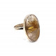 Ring rutilated quartz