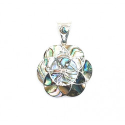 shell pendant silver 