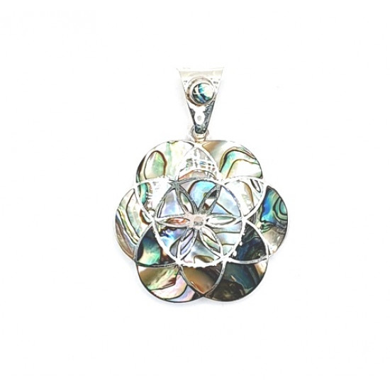 shell pendant silver 