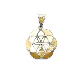 shell pendant silver 