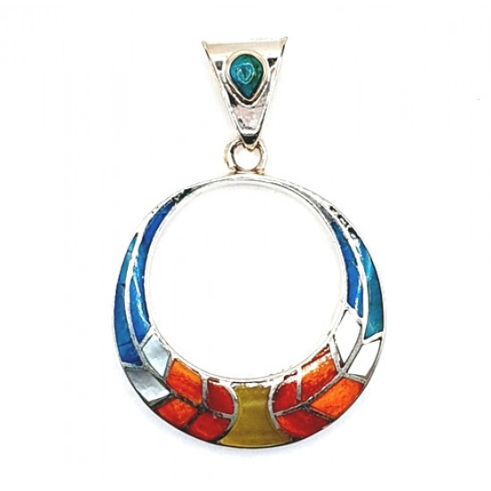 shell pendant silver 