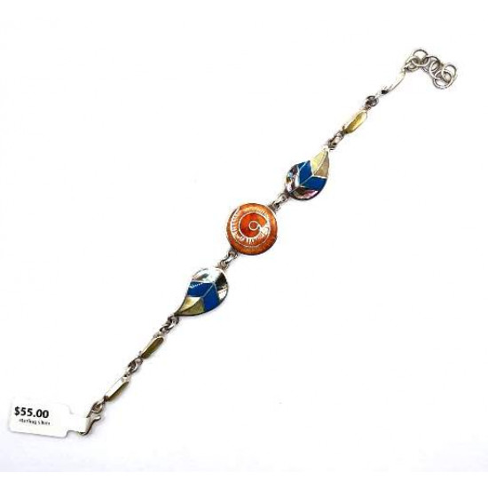 shell bracelet silver 