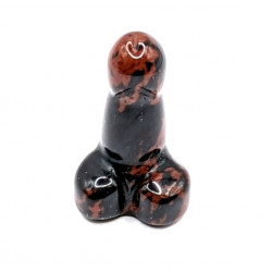 penis obsidienne acajou 3cm