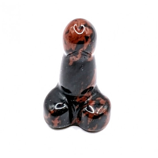 penis mahogany obsidian 3 cm