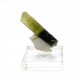 green tourmaline on quartz
