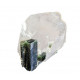green tourmaline on quartz