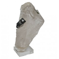 green tourmaline on quartz