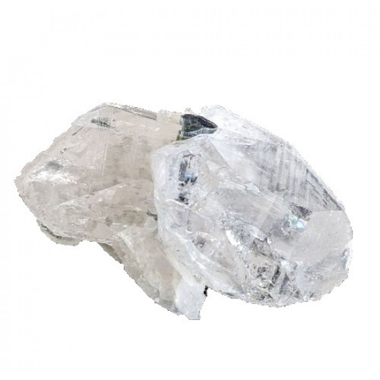 tourmaline verte sur quartz