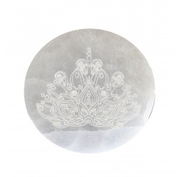 charging plate lotus selenite 8 cm 