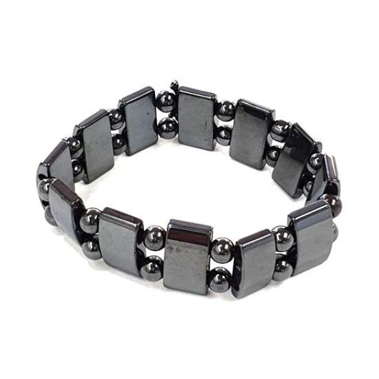 Large Magnetic Hematite Tank Bracelet