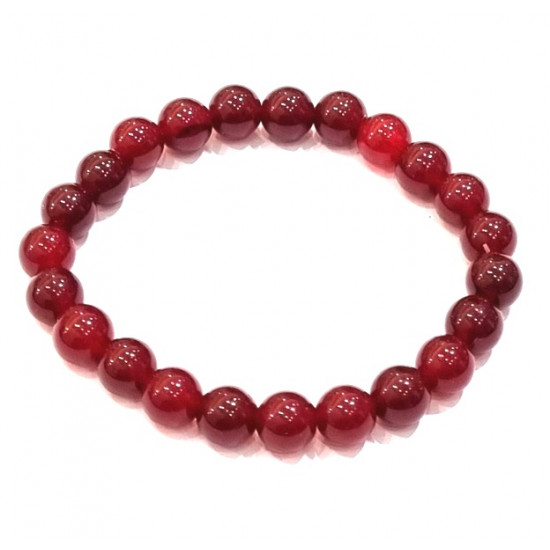 bracelet agate rouge 8mm