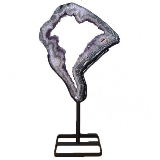 Slice of amethyst geode
