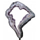 Slice of amethyst geode