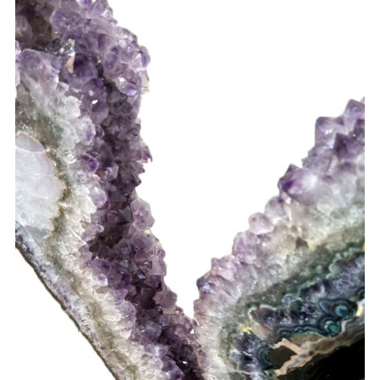 Slice of amethyst geode